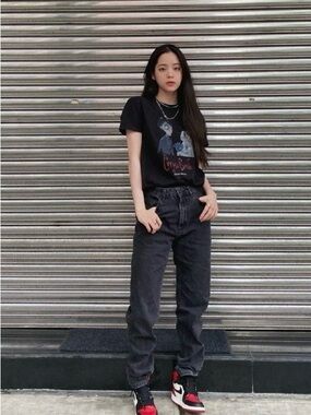 BDG Black High-Rise Boyfriend Jeans